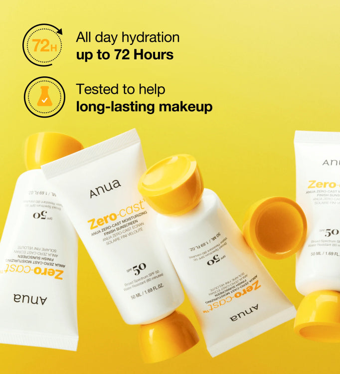 Anua Zero Cast Sunscreen SPF 50 with Hydrating Finish - 50ml