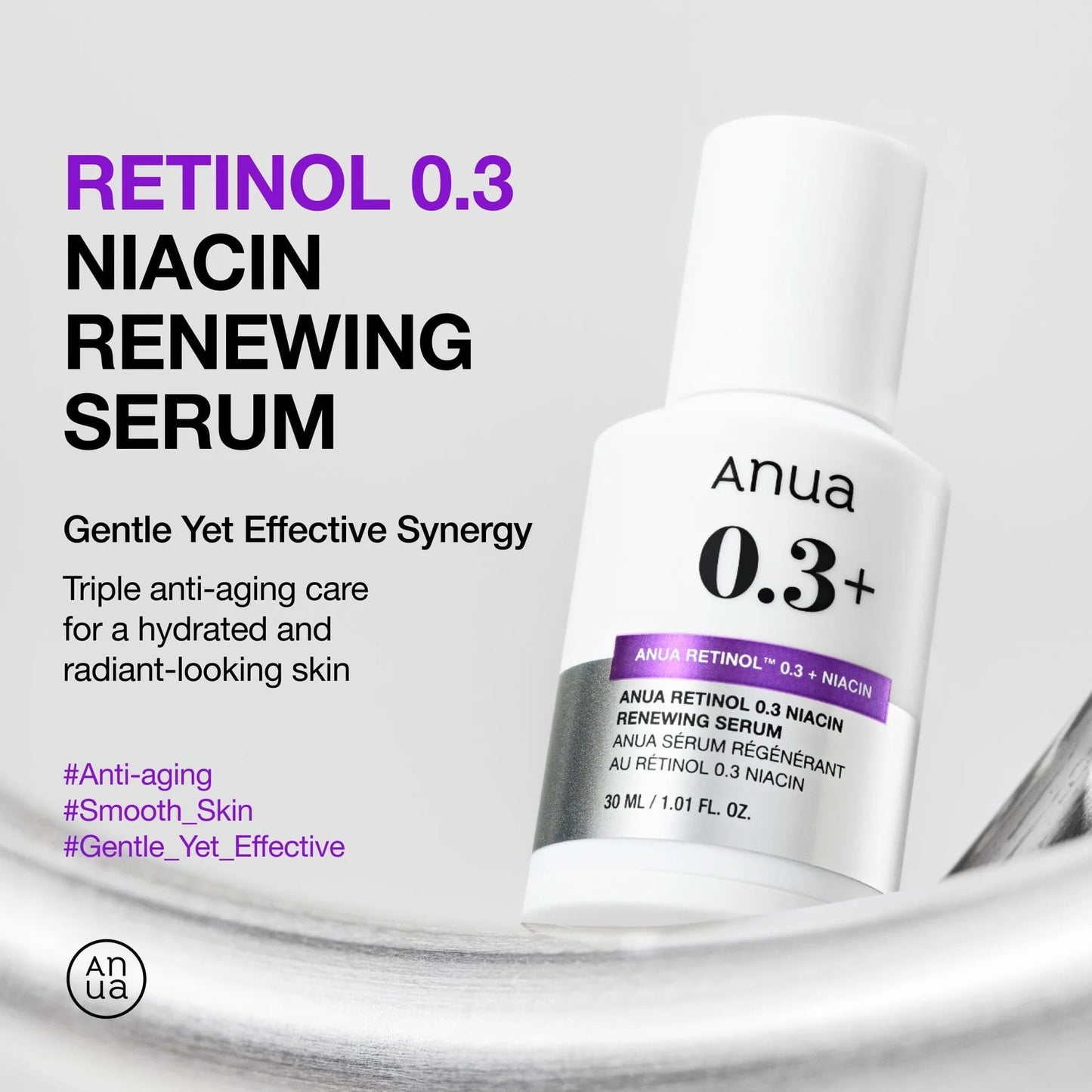 ANUA Retinol 0.3% + Niacin Renewing Serum 30ml