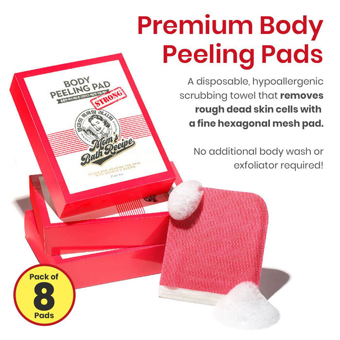 Mom's Bath Recipe Body Peeling Pad - Strong